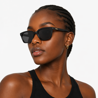 Nouvelles lunettes de soleil tendance pour femmes, modèle 6503, verres dégradés UV400 en PC, élégantes, noir, marron, gris, rose, blanc, vert, haute qualité