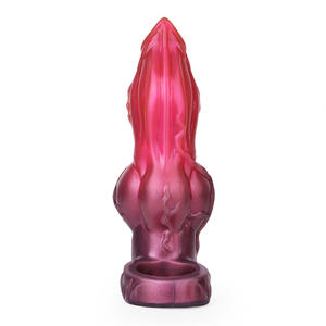 Premio in Silicone manica dildo per gli uomini morbido cane palle Bump Dot lungo grassetto letto giocattolo del sesso con Spermus anello di punta per adulti pene Wear - Product Image 5