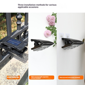 Lampe de sécurité extérieure étanche 3 modes, 3 températures de couleur, lampes solaires extérieures à clipser avec détecteur de mouvement - Product Image 3
