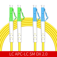 Câble de raccordement fibre optique SM DX personnalisé LC/UPC-LC/APC pour applications PoE, gaine 2,0 mm/3,0 mm (PVC/LSZH), longueur 3 m, usage intérieur