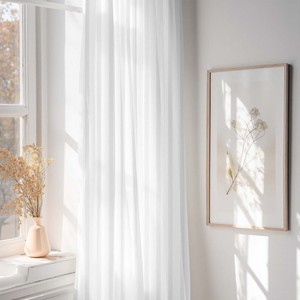 Tenda Trasparente Tinta Unita Personalizzabile, Antibatterica e per la Privacy, con Design <span class=keywords><strong>a</strong></span> <span class=keywords><strong>Righe</strong></span>, per Soggiorno o Hotel, Realizzata in Poliestere - Product Image 3