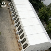 Tente de réception de mariage en aluminium robuste pour 500 personnes, tente de mariage extérieure transparente
