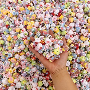 Thủ Công Hạt Cho Tự Làm Đồ Trang Sức Sơn Kem UV Hạt Nhựa 8Mm 10Mm 12Mm Số Lượng Lớn Hỗn Hợp Màu Sắc Cho Móc Khóa Vòng Đeo Tay Điện Thoại Quyến Rũ - Product Image 3
