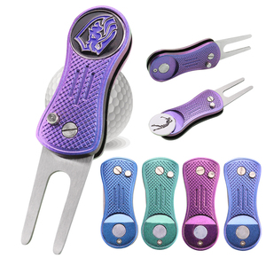 <span class=keywords><strong>Ceinture</strong></span> Texture Sol Seins Marqueurs Luxe Boucle Stift Sport robinet Noir Eau Métal kit Graver Golf Balle Marqueur Avec Alignement - Product Image 3
