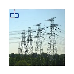 China substation steel transmission line quality transmission tower electrical tower steel frame electrical tower pole