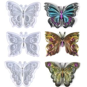 3D Butterfly <b>Animal</b> <b>Crystal</b> Epoxy Resin Craft Art Supplies DIY Gypsum Easter Resin Casting with Silicone Mold Cake Tools - Product Image 3