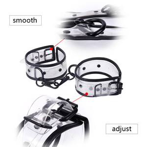 ที่รัดข้อเท้า <span class=keywords><strong>PVC</strong></span> ใสสไตล์ใหม่,อุปกรณ์เสริมสายรัดพันธนาการแบบโรลเพลย์สำหรับคู่รัก - Product Image 6