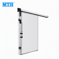 Chambre froide commerciale sur mesure avec panneaux sandwich PU à isolation thermique hermétique, porte coulissante manuelle pour chambre froide