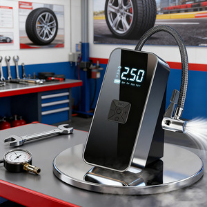 Portable Tire Inflator <b>12V</b> LED Display 25L Min Single Cylinder Car Air <b>Pump</b> For Outdoor Travel - Product Image 2