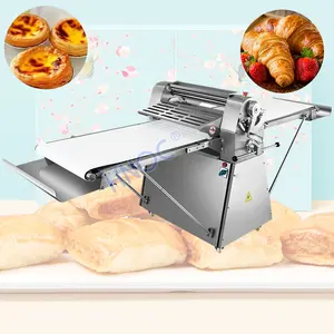 Fully Automatic Small Vertical Somerset Pastry Making Press Pizza Croissant Dough Sheeter Machine