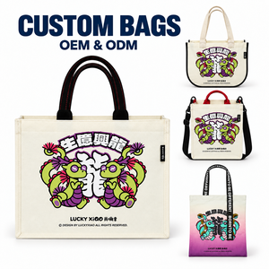 Bolsas de Lona Personalizadas al por Mayor, Bolsas de Compras Creativas con Logotipo Personalizado, OEM ODM - Product Image 1