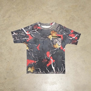 Camisetas de Manga Corta con Estampado Digital Completo, Estilo Urbano, 100% Algodón Tejido, 250 g/m², Hombros Caídos, Camuflaje - Product Image 1