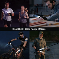 Lampe de poche LED rechargeable par USB à deux doigts Gants Lampe de poche de nuit pour la réparation en plein air Pêche Camping Light
