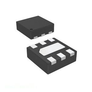 แผ่นวงจรสัมผัส6 VDFN ชิ้นส่วนอิเล็กทรอนิกส์ FAN2558MP15X การจัดการพลังงาน (PMIC) - Product Image 1