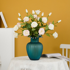Lysianthus artificiel Ruilisi à 3 têtes, rose, blanc laiteux, champagne, violet, pour décoration de mariage et de maison, 30cm-100cm - Product Image 2