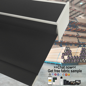 Persianas motorizadas inalámbricas personalizadas para parasol de ventana, persianas enrollables de protección solar para interiores y oficinas, persianas enrollables opacas comerciales - Product Image 1