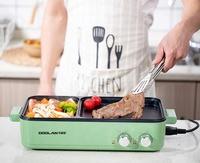 Nouveau ragoût électrique en aluminium, poêle de barbecue électrique coréen avec marmite pour la cuisson des nouilles et la friture à la vapeur ZHE Jiang PTFE