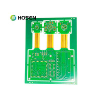 Servicio de Ensamblaje de PCB Híbrido Flexible Estático de 4 Capas para Prototipos Rápidos con Doblado 3D para Robótica Avanzada y Control de Automatización