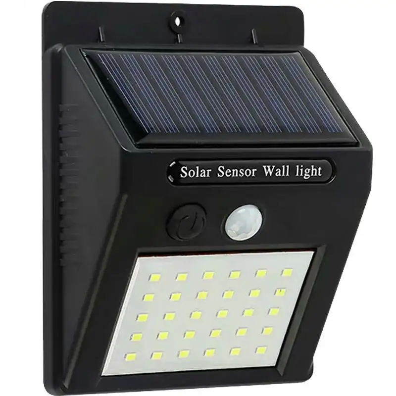 Top Seller Home 30LED Solar Powered Led Wall lamps waterproof rainproof Outdoor Wall Mounted Solar light For Garden/Pathway