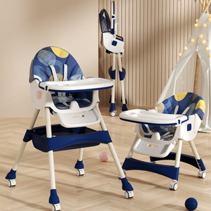 Silla Alta con Respaldo Ajustable en 3 Posiciones, Multifuncional para la Alimentación del Bebé de 0 a 12 Meses, Plegable de Plástico para Uso Doméstico - Product Image 4