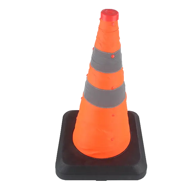 led PVC plastic yellow slovakian construction pylons inflatable folding recycled traffic cones light hat signal parking cones