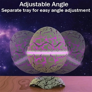 Khủng Long trứng hình dạng ABS LED bầu không khí ánh sáng trắng bóng râm khách sạn phòng ngủ ánh sáng ban đêm Anime thiết kế điều khiển bằng nút và từ xa - Product Image 4