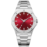 Fabricant de montres sur mesure, prix bas, montres pour hommes de 42 mm, cadran vert, étanches 5 ATM, montre à quartz de bonne qualité, logo personnalisé
