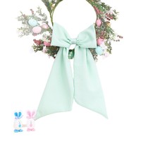 Nouveau nœud décoratif en maille bulle pour panier de Pâques, décoration de couronne de Pâques, ruban, nœud suspendu pour les fêtes de famille