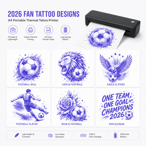 Impresora Portátil de Plantillas de Tatuajes Térmica A4, Impresora Inalámbrica sin Tinta para Transferencia de Tatuajes para Artistas y Estudios de Tatuajes - Product Image 2