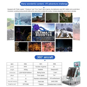 360 VR Rotation <strong>Helicopter</strong> Flight Simulator Aircraft <strong>Flying</strong> Machine VR Business Virtual Reality 9D Kids Theme Park Arcade Games - Product Image 6
