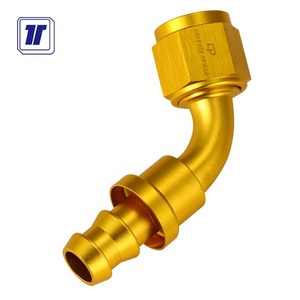 Phụ kiện nối ống nhôm đen 90 độ AN16 kiểu đẩy khóa - Product Image 5