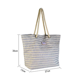 Bolsa de Compras Reutilizable Personalizada para Mujer, Mezcla de Algodón, Lino y Yute, Tipo de Cierre Abierto, OEM - Product Image 5