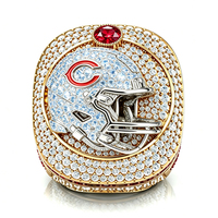Bague de champion du monde personnalisée 2026, luxe, aigle 3D, entièrement sertie de pierres, bijou de récompense pour équipes de football et de basketball, pour hommes
