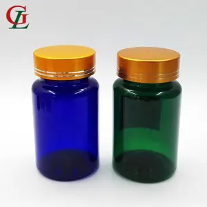 Wholesale 100 cc capsule container PET plastic tablet bottles medicine pill packaging with CRC, PLC, aluminum caps available