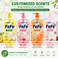 Liquide vaisselle Lime Fresh 750 ml, puissant dégraissant, nettoyage en profondeur, rinçage facile, doux pour les mains, nettoyant pour la cuisine