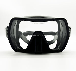 Masker selam Tempered ringan lensa tunggal, masker selam permukaan wajah penuh desain baru dengan tampilan lebar - Product Image 1