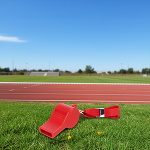 HB Sport Plastic Coreless Whistle <b>Red</b> With <b>Lanyard</b> For Sports And Training Use - Product Image 2
