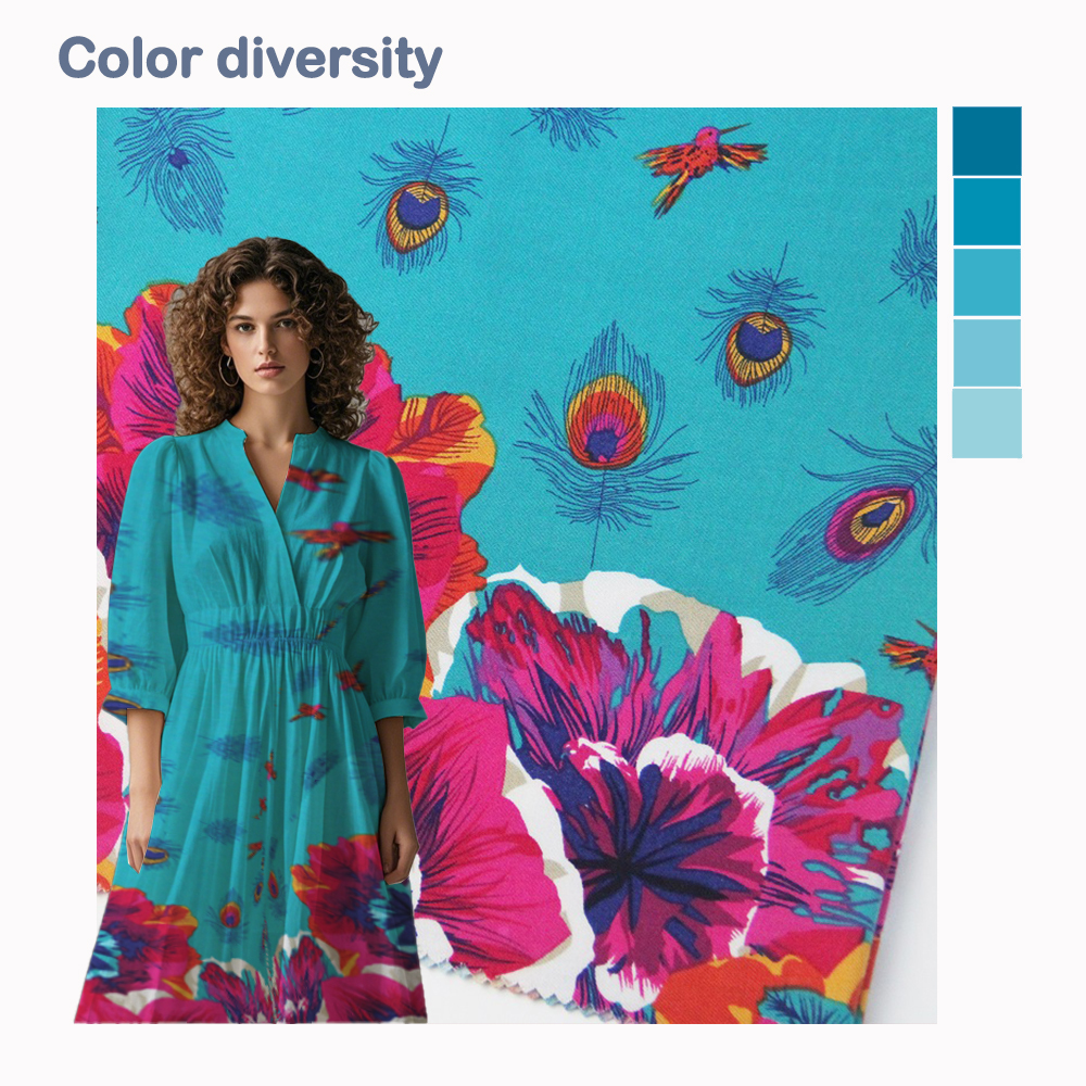 Top Selling Customizable 100% Rayon Challis Viscose Polyneisan Fabric Twill Woven Rayon Printed for Girls' Eco-Friendly Skirts