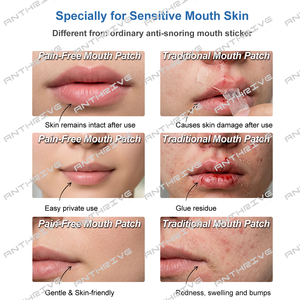 เทปปิดปาก Anthrive Hypoallergenic สำหรับการนอนหลับ ปราศจากสารตกค้าง แผ่นปิดปากเกรดทางการแพทย์ ลอกออกได้อย่างไม่เจ็บปวด สำหรับผู้มีปัญหาการนอนกรน - Product Image 4