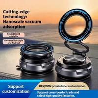 Support de téléphone magnétique pour voiture à ventouse double verrouillage sécurisé, réglable à 360°, mains libres, pour bureau et salle de sport