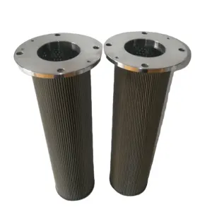 Hydraulic oil corrugated stainless steel filter element before purification and suction