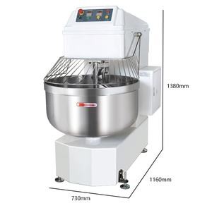 Mélangeur de pâte 50L Double <span class=keywords><strong>Action</strong></span> Double Vitesse Mélangeur de nourriture commercial Double Machine de pétrissage de pâte rotative Mélangeur de pâte à double vitesse - Product Image 5