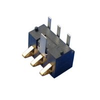 Connecteur de batterie à compression à ressort de qualité professionnelle, série de bornes métalliques plaquées or DIP pour PCB de machine de point de vente
