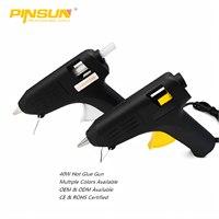 Pistolet à colle chaude PINSUN 40W, directement de l'usine, pour bâtonnets de colle de 11 mm, OEM ODM, CE ROHS, outil de réparation DIY