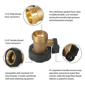 Vanne d'arrêt pour <span class=keywords><strong>tuyau</strong></span> d'eau unidirectionnel en laiton pour l'irrigation - Product Image 3