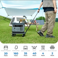 Centrale électrique portable 2200W 2048WH MPPT Port RV à onde sinusoïdale pure pour panneau solaire voiture LED EU 1000W 1200W démarrage d'urgence extérieur