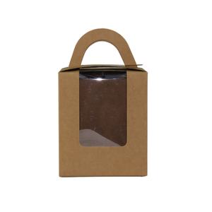 Caja de Regalo de Papel Kraft para Pastelería, con Logotipo Personalizado, para Empacar Dulces, Mini Pasteles y Galletas, con Ventana - Product Image 3