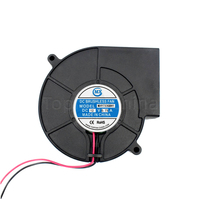Mini ventilateur 9733 Turbo 12V 48V DC étanche 8200 tr/min 97*34*33mm lames en plastique OEM personnalisable 220v tension nominale