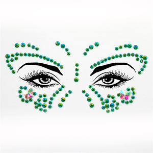 สติกเกอร์รูป<span class=keywords><strong>ผีเสื้อ</strong></span>ประดับคริสตัลอะคริลิค กันน้ำ สำหรับตกแต่งใบหน้า ลายสายรุ้ง สำหรับงานปาร์ตี้ - Product Image 1