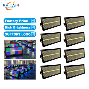 <span class=keywords><strong>Luz</strong></span> Estroboscópica LED de Píxeles RGB Sailwin Atomic 200W DMX para Escenario con 8+8 Segmentos, Luces de Atenuación Lineal LED DMX512 para Eventos - Product Image 1